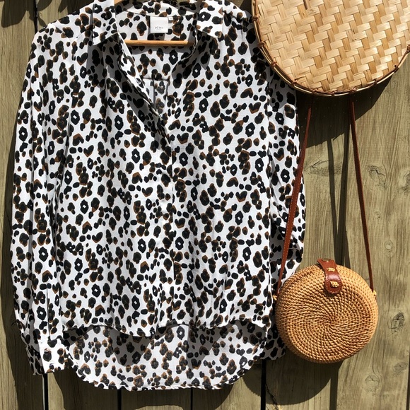 ☀️ ICHI Leopard print button down / Fall - Picture 6 of 8